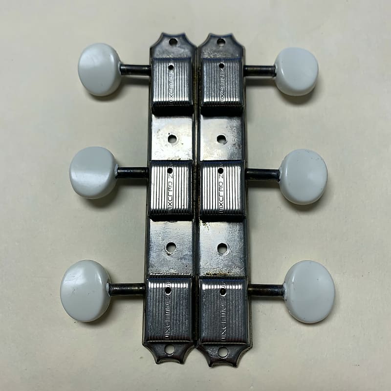 Kluson Deluxe Single Line Les Paul Tuning Peg Set Vintage Reverb