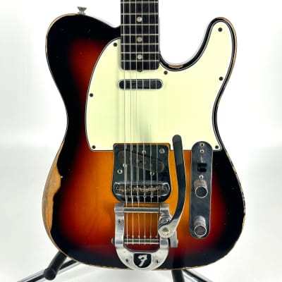 2012 Fender American Vintage '64 Telecaster Relic – 3 Tone Sunburst image 6