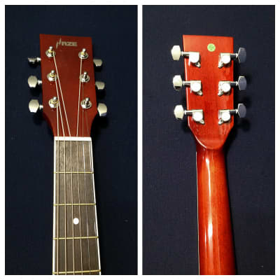 Haze F631BCEQMS Thin Body Acoustic Guitar, EQ, Cutaway + Free Gig Bag, Picks image 13