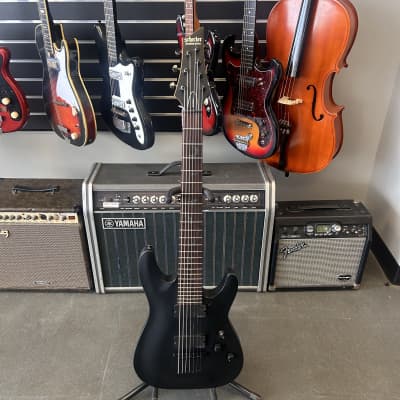 Schecter Damien-7 Diamond Series Black Matte | Reverb
