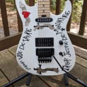Charvel Warren DeMartini USA Signature Frenchie, Maple Fingerboard, Snow White with Frenchie Graphic
