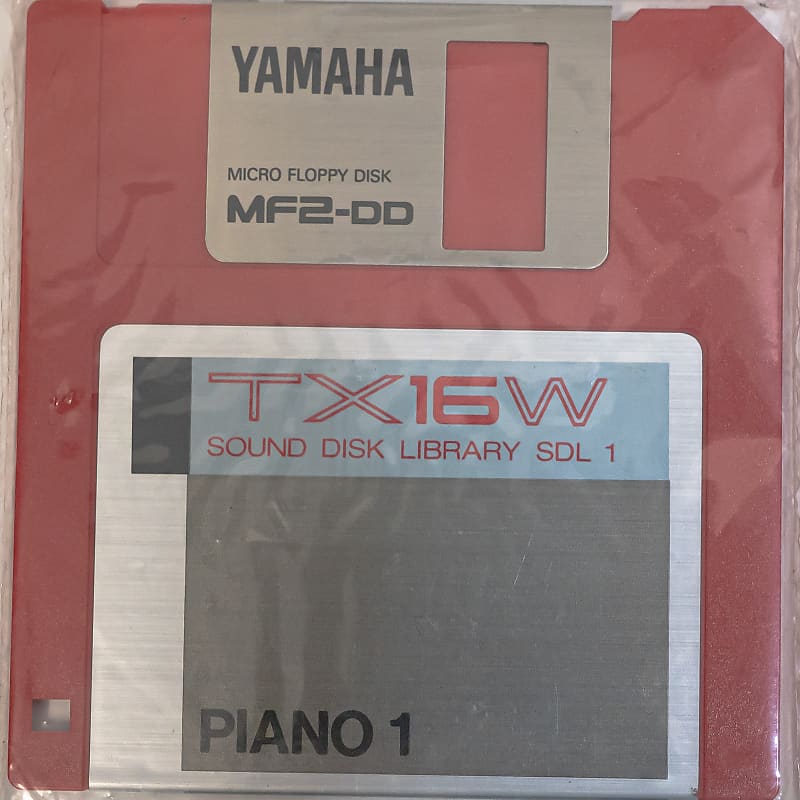 Yamaha TX16W Sound Disk Library MF2-DD - 1-6 + System Program - Set of 7