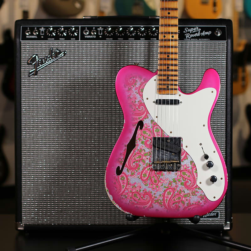 Fender Custom Shop LTD Relic '50s Thinline Telecaster 2023 - Pink Paisley image 1