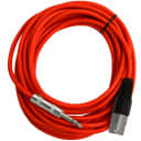 SEISMIC AUDIO - 25 Foot Red XLR Male to 1/4" TRS Patch Cable Snake Cords - NEW