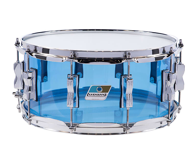 Ludwig Vistalite 6.5"x14" Snare Drum - Blue image 1