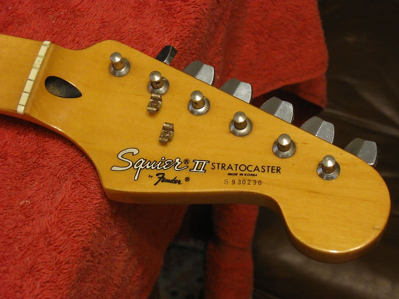 1989 Fender Squier II MIK Stratocaster Loaded Guitar Neck - Korea