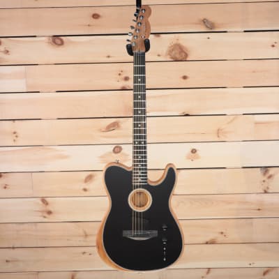 Fender American Acoustasonic Telecaster - Black - US224081 image 4