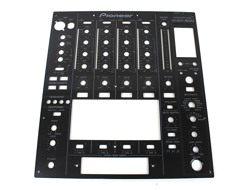 Replacement Part for Pioneer DJM800 DJM 800 Main Faceplate Front Panel