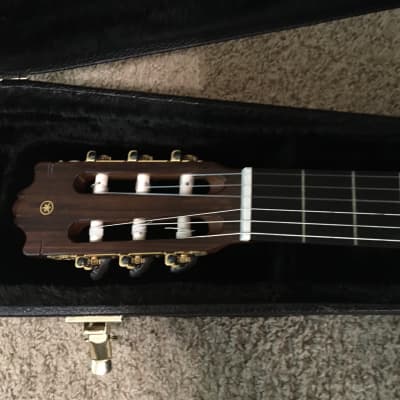 Yamaha  C-300 concert classical guitar  1970s Solid Spruce and rosewood back and sides image 9