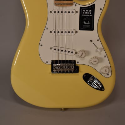 2021 Fender Player Stratocaster Buttercream Finish Electric Guitar image 2
