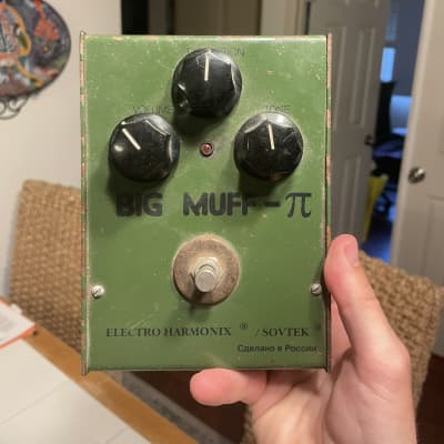 ギター SOVTEK Big Muff Army Green Tall Font Electro-Harmonix Sovtek Russian Big Muff Army Green Tall