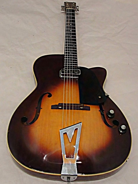 Martin F 50 Hollowbody Thinline Cutaway Electric Guitar 1963 Tobacco Burst