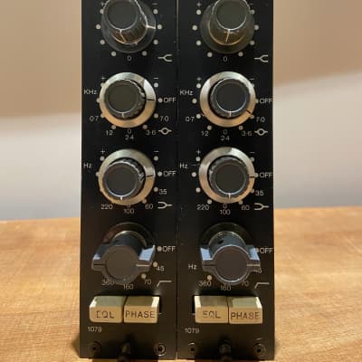 Vintage Neve 1079 Mic / Line Input Modules with 3-Band EQ racked Pair image 7