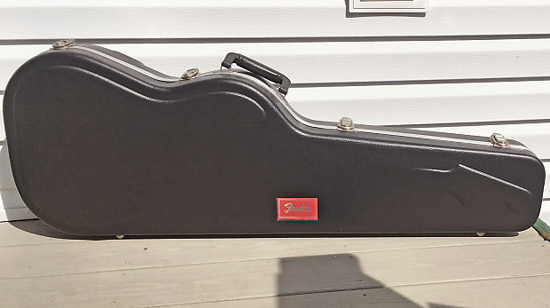 Fender red store label case