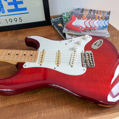 Fender ST 58 VM. MIJ, 'Order Made' '92 - Foto flame  red image 3