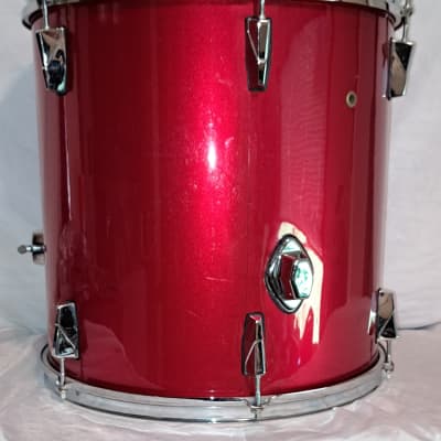 Unmarked FLOOR TOM - CANDY APPLE RED WRAP 16 in dia image 3