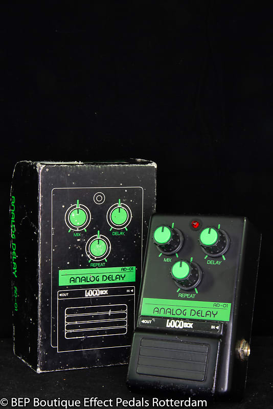 LocoBox AD-01 Analog Delay early 80's Japan with MN3005 BBD and MN3101  Clockdriver