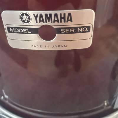 Yamaha 9000 Recording Custom 1980’s - Cherry Red - 12x10 Rack Tom image 5