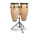 LP Latin Percussion LPA646-AW Aspire Series Wood Qunito Conga Set 10/11" Natural