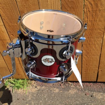 DW Design Series || maple shell 7x8'' Cherry Stain Lacquer || 8" Tom image 4