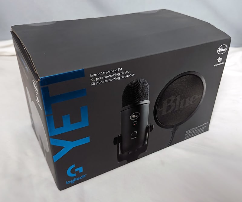 Logitech - Blue Yeti Game Streaming USB Condenser Microphone Kit with Blue  VO!CE, Exclusive Streamlabs Themes, Custom Pop Filter