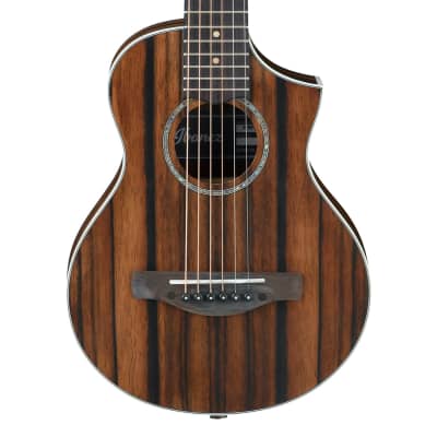 Ibanez EWP13 Piccolo Acoustic Guitar Dark Brown Open Pore image 1