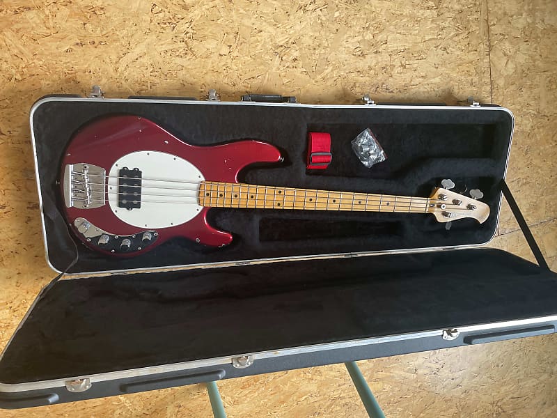 Music Man StingRay Bass 1985 Burgundy Sting Ray Reverb