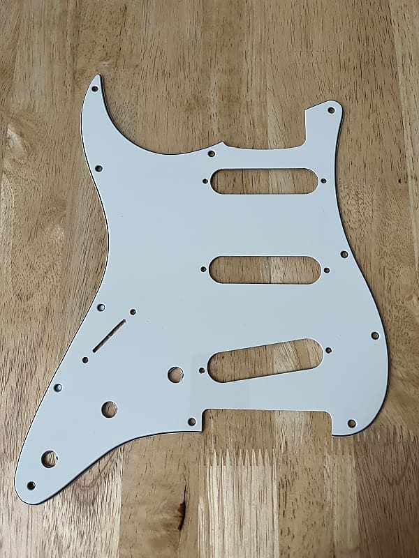 Left Handed Stratocaster Pickguard - Parchment Unbranded image 1