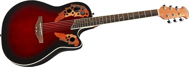 Ovation Applause Series AE148 Super Shallow Cutaway Acoustic Electric Guitar Reverb