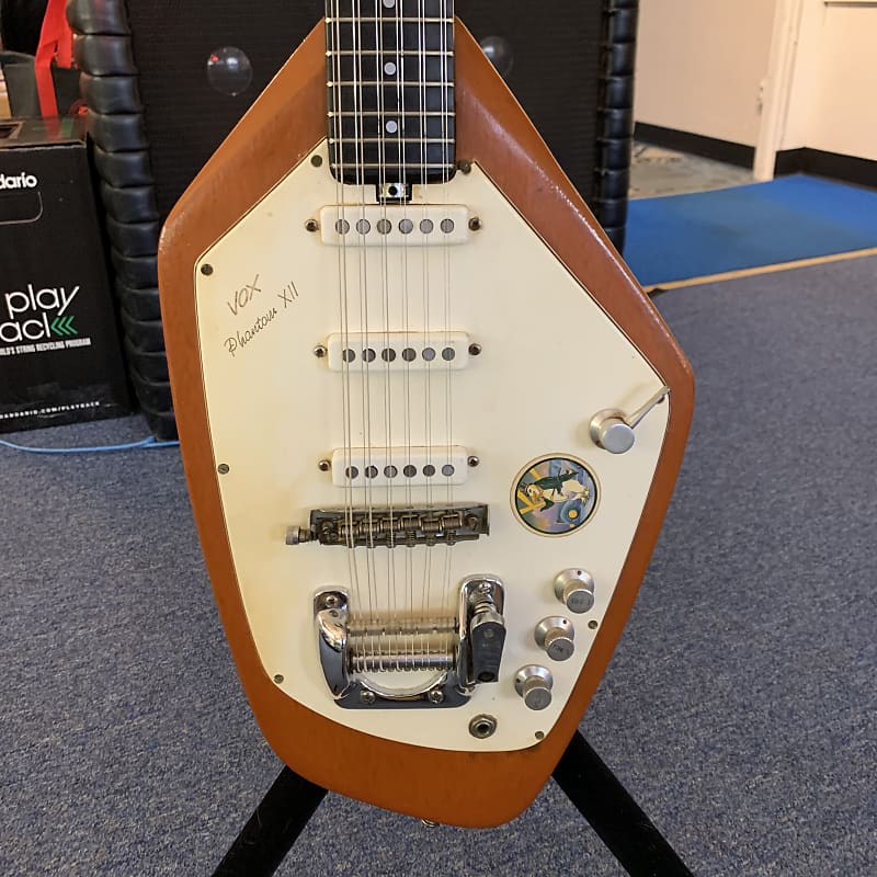 Vox Phantom XII vintage electric 12 string guitar Mid 1960s Brown image 1
