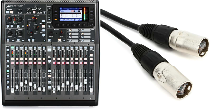 Behringer X32 Producer 40-channel Digital Mixer  Bundle with Pro Co C270201-100F Shielded Cat 5e Ethercon Cable - 100 foot image 1