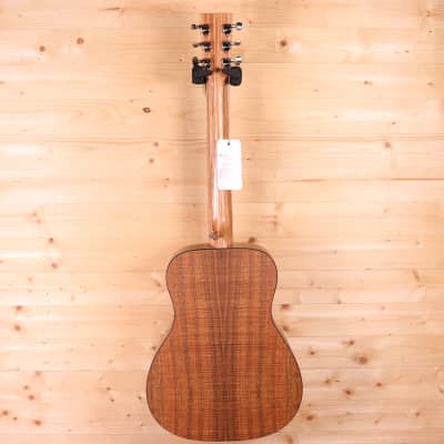 Martin LXK2 Little Martin Short-Scale Travel Acoustic Guitar w/ Gig Bag - Figured Koa HPL image 10