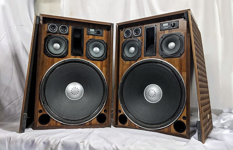 Vintage Pair of Sansui SP-X8000 4 Way 6 Speaker System - 70s