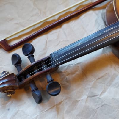 Karl Beck Stradivarius size 4/4 violin, Germany, Vintage, Lacquered Wood image 7