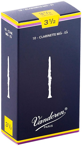 Vandoren CR1135 Traditional Eb Clarinet Reeds - Strength 3.5 (Box of 10) image 1
