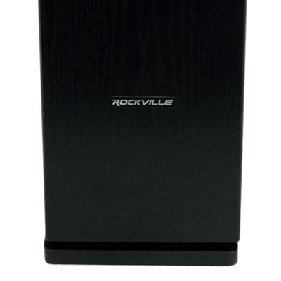 (2) Rockville RockTower 64B Black Home Audio Tower Speakers Passive 4 Ohm image 6