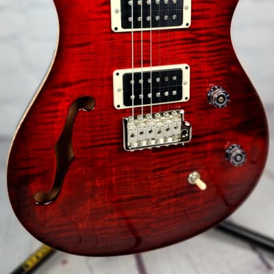 Paul Reed Smith PRS CE24 Semi-Hollow Electric Guitar Fire Red Burst image 4