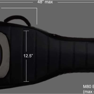 Mono M80-EB-BLK-U Single Bass DLX Bag Bundle Black image 7