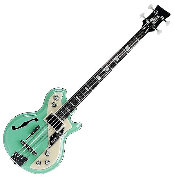 Italia Mondial Electric Bass Guitar - Green w/ CASE | Reverb