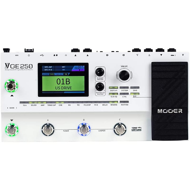 Mooer GE250 Guitar Effects Processor and Amp Modeler with Looper image 1