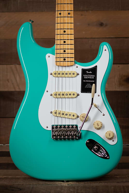 Fender Vintera '50s Stratocaster, Maple FB, Seafoam Green image 1