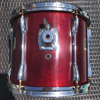 Yamaha Drums Vintage’90’s Stage Custom 10 x 12 Tom Cranberry Red Lacquer Drum Birch Mahogany Falkata Hybrid Ply image 3
