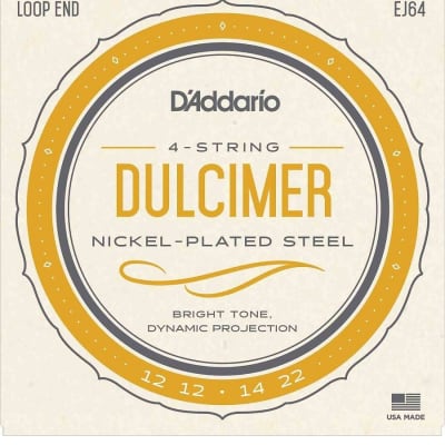 D'Addario EJ64 Loop End 4-String Dulcimer Strings (12-22)