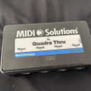 MIDI Solutions Quadra Thru 4 Output MIDI Thru Box 2010s - Black