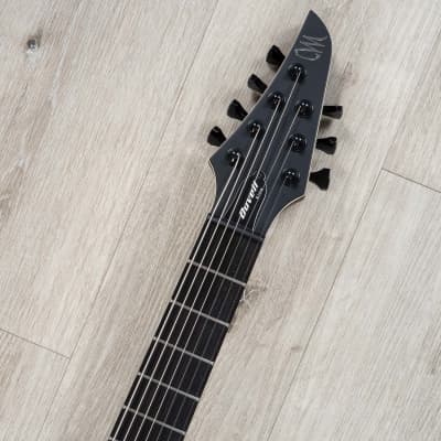 Mayones Duvell Elite V24 7 7-String Guitar, Ebony Fretboard, Trans Black Satin image 8