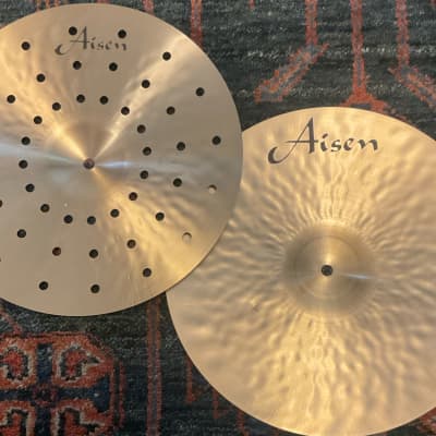 (MINT) Aisen 14” Traditional Hi-Hat Cymbals, Pair (w/ Holy Top Cymbal) image 6