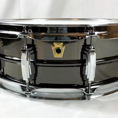Open Box/Display Model Ludwig LB416 Black Beauty 5" x 14" 10-Lug Brass Snare Drum - Black Nickel-Plated image 5