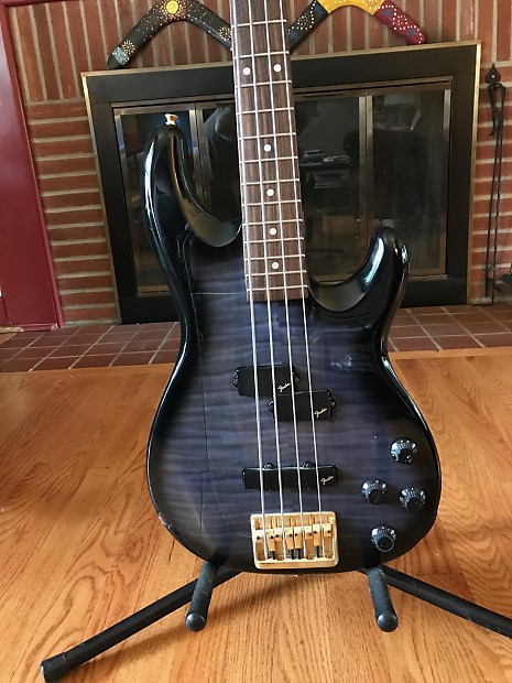 Fender Precision Bass Lyte (Japan) 1994 Foto Flame Blue | Reverb