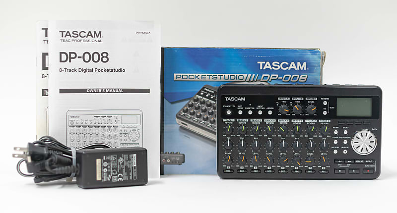 TASCAM DP-008 8-Track Digital Portastudio with Box and Power Supply
