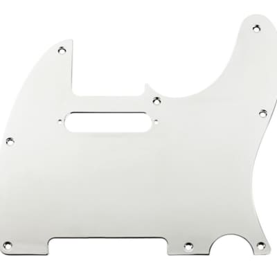 Immagine FENDER - Pickguard  Telecaster  8-Hole Mount  Chrome-Plated  1-Ply - 0991355100 - 1